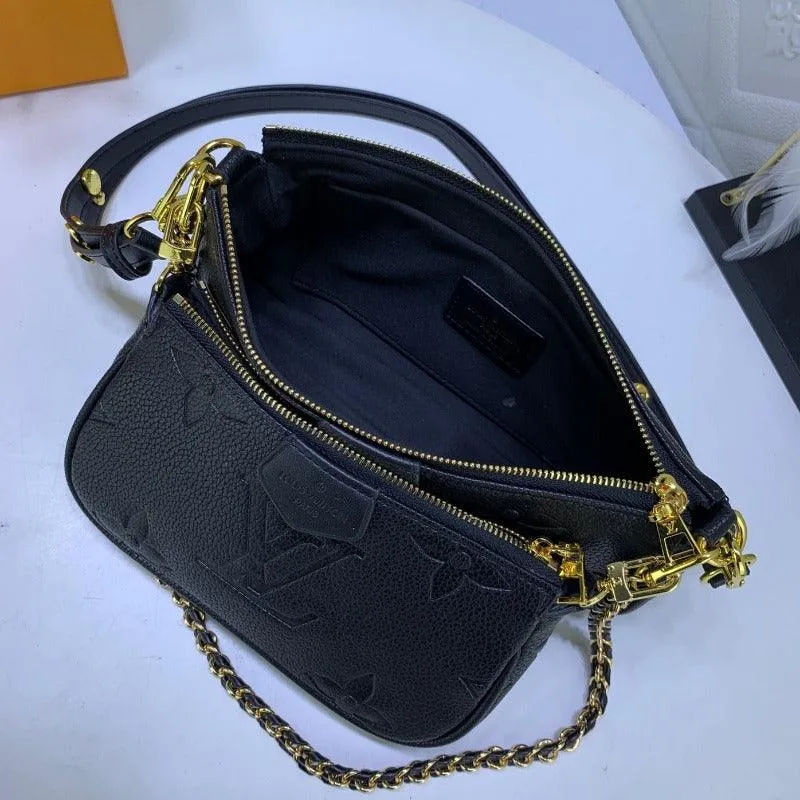 1984 - Multi Pochette Shoulder Bag Black