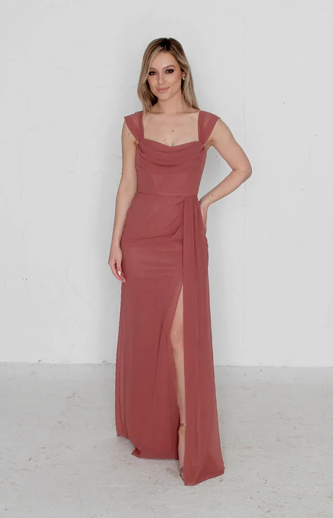 Austen Gown - Marsala