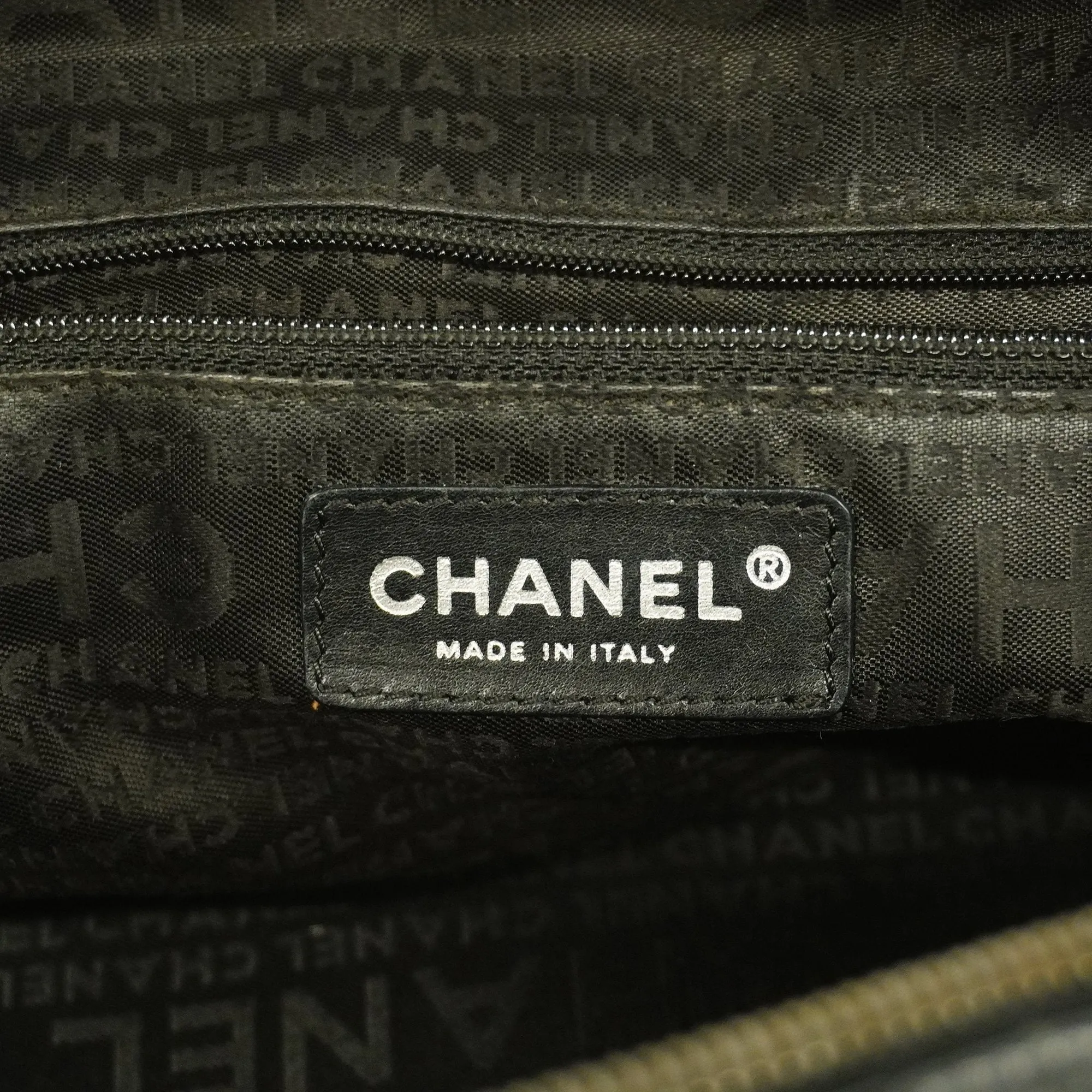 Chanel Chocolate Bar Shoulder Bag Women's Caviar Leather Shoulder Bag Black