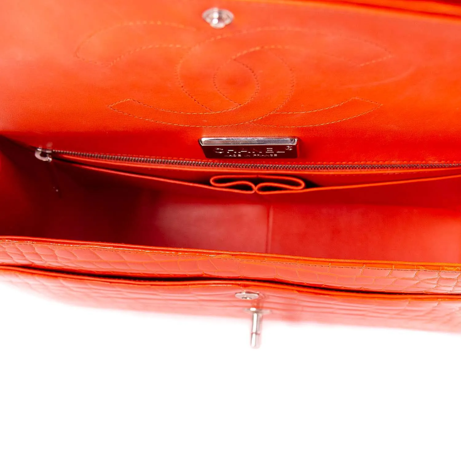 Chanel Classic Crocodile Jumbo Double Flap Bag