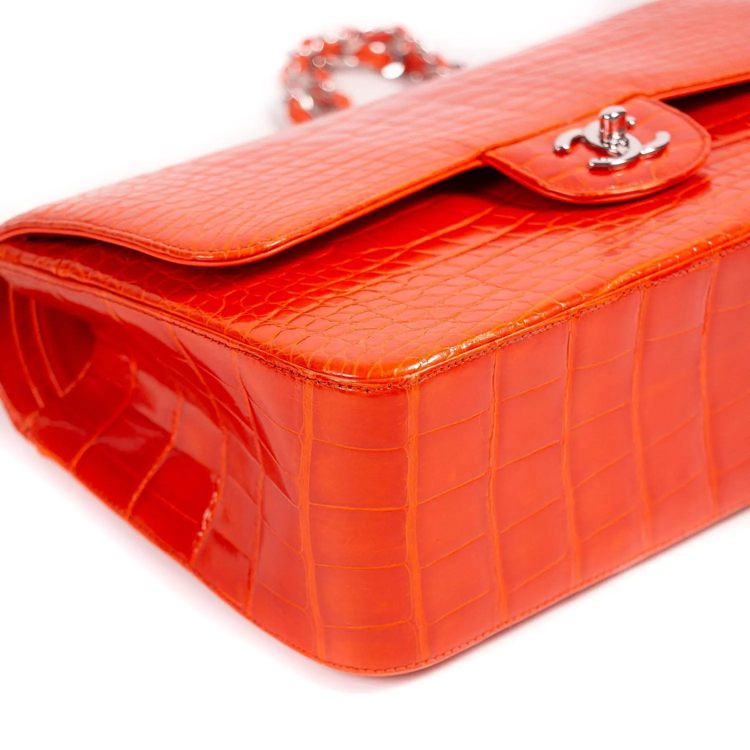 Chanel Classic Crocodile Jumbo Double Flap Bag