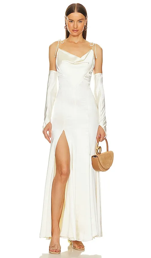 Cult Gaia Nassia Gown in White