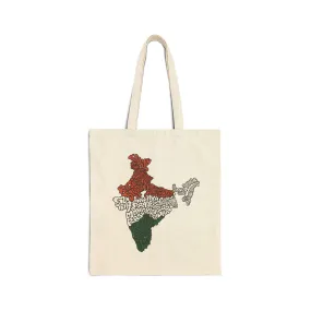 India Map Tote Bag