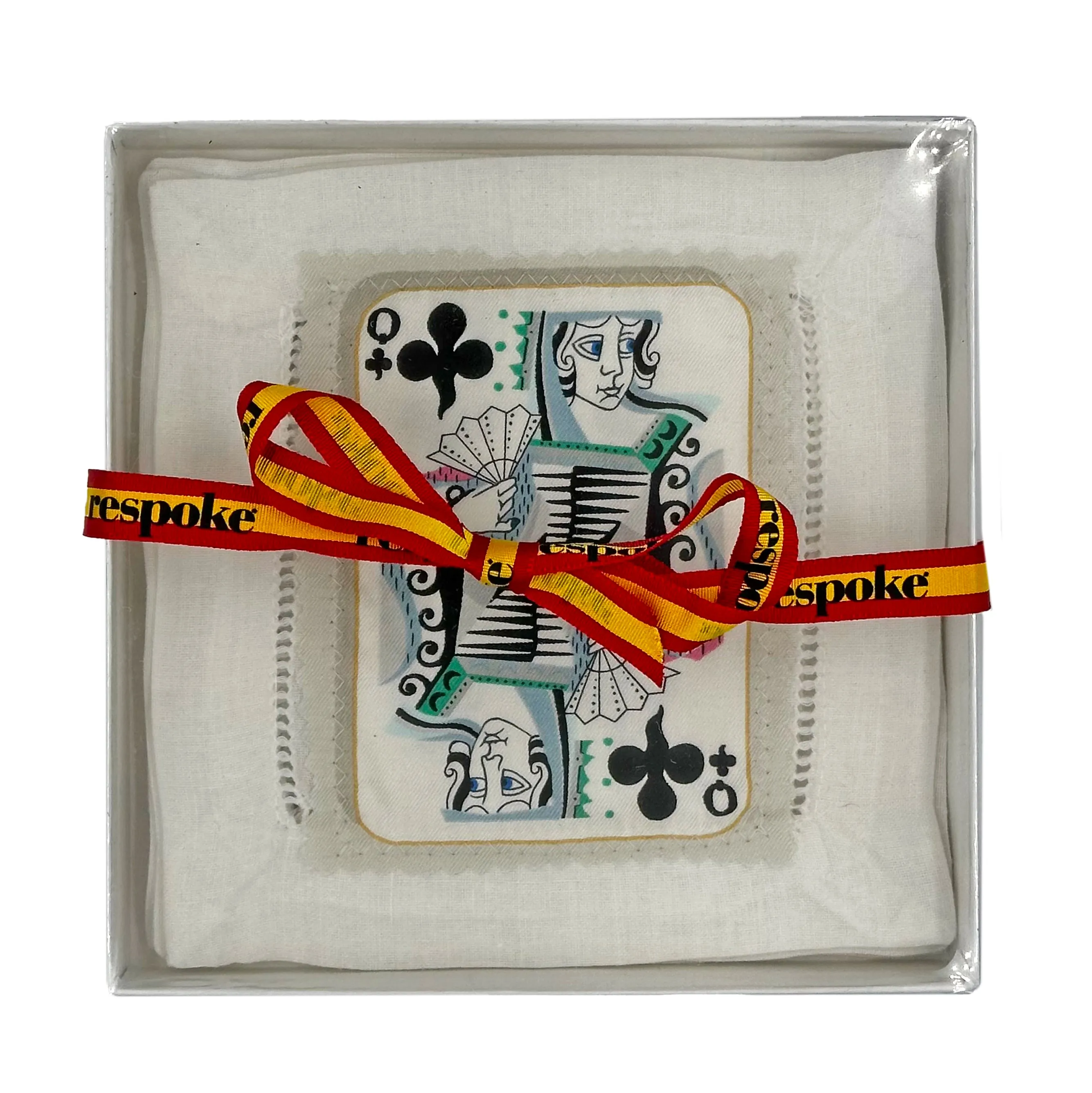 JOUER White Cocktail Napkins - Set of Four