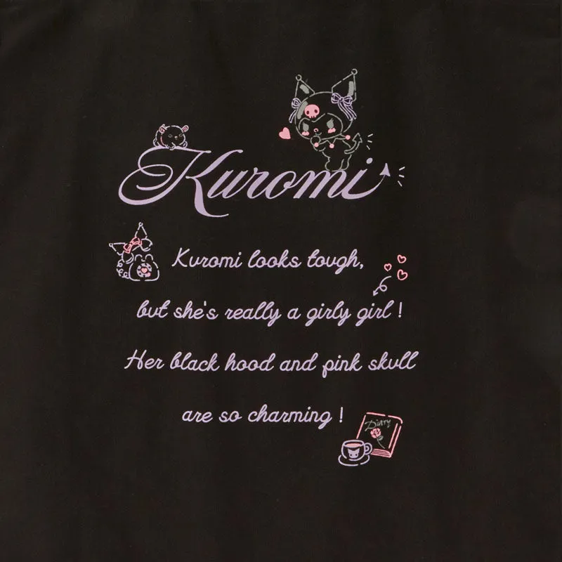 Kuromi Canvas Easy Tote Bag (Black)