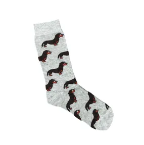 La Fitte - The Australian Sock Co - Dachshunds Socks - Marle Grey