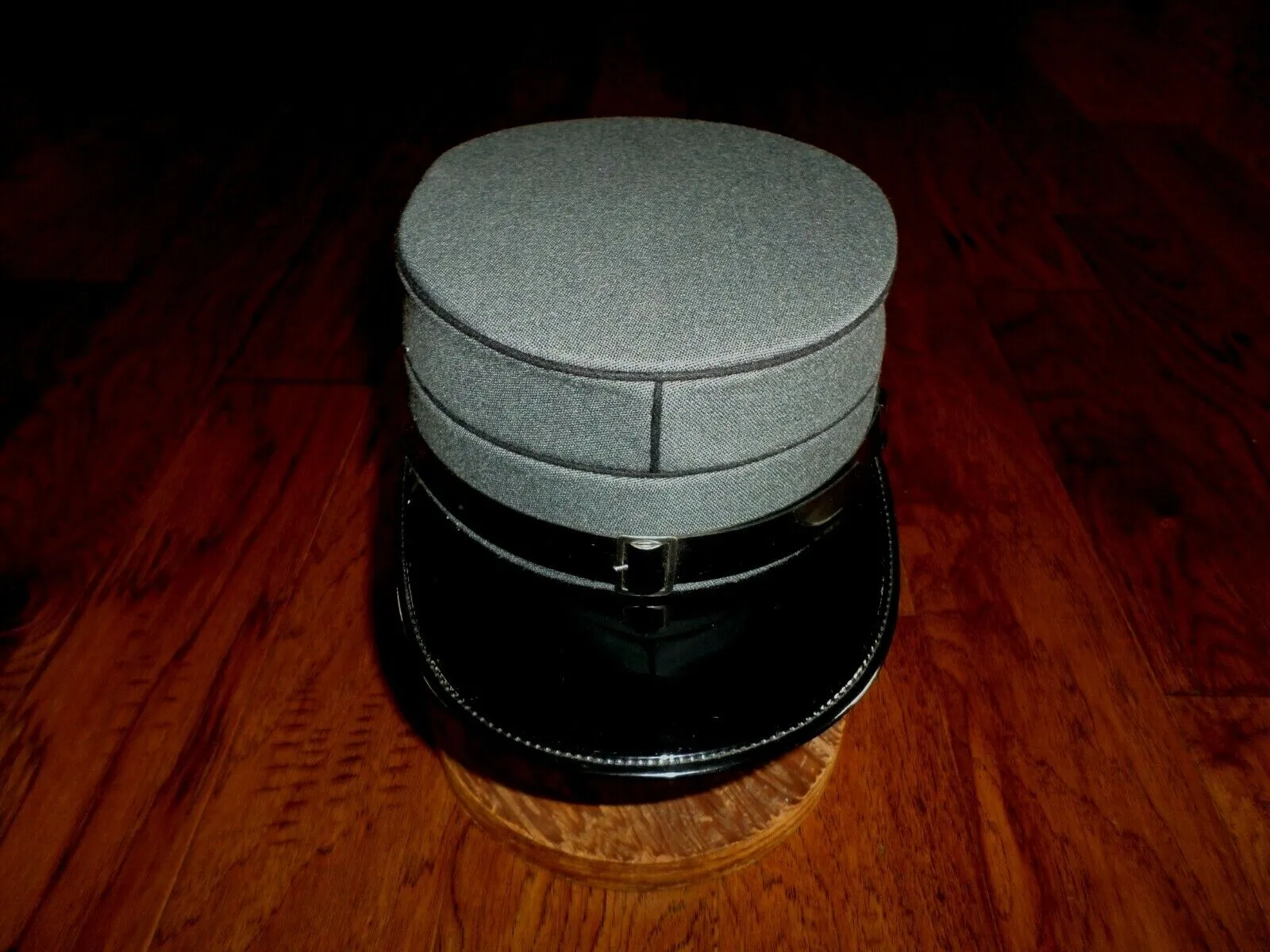 NEW GENUINE VINTAGE SWISS MILITARY KEPI HAT 1989 VINTAGE GRAY & BLACK
