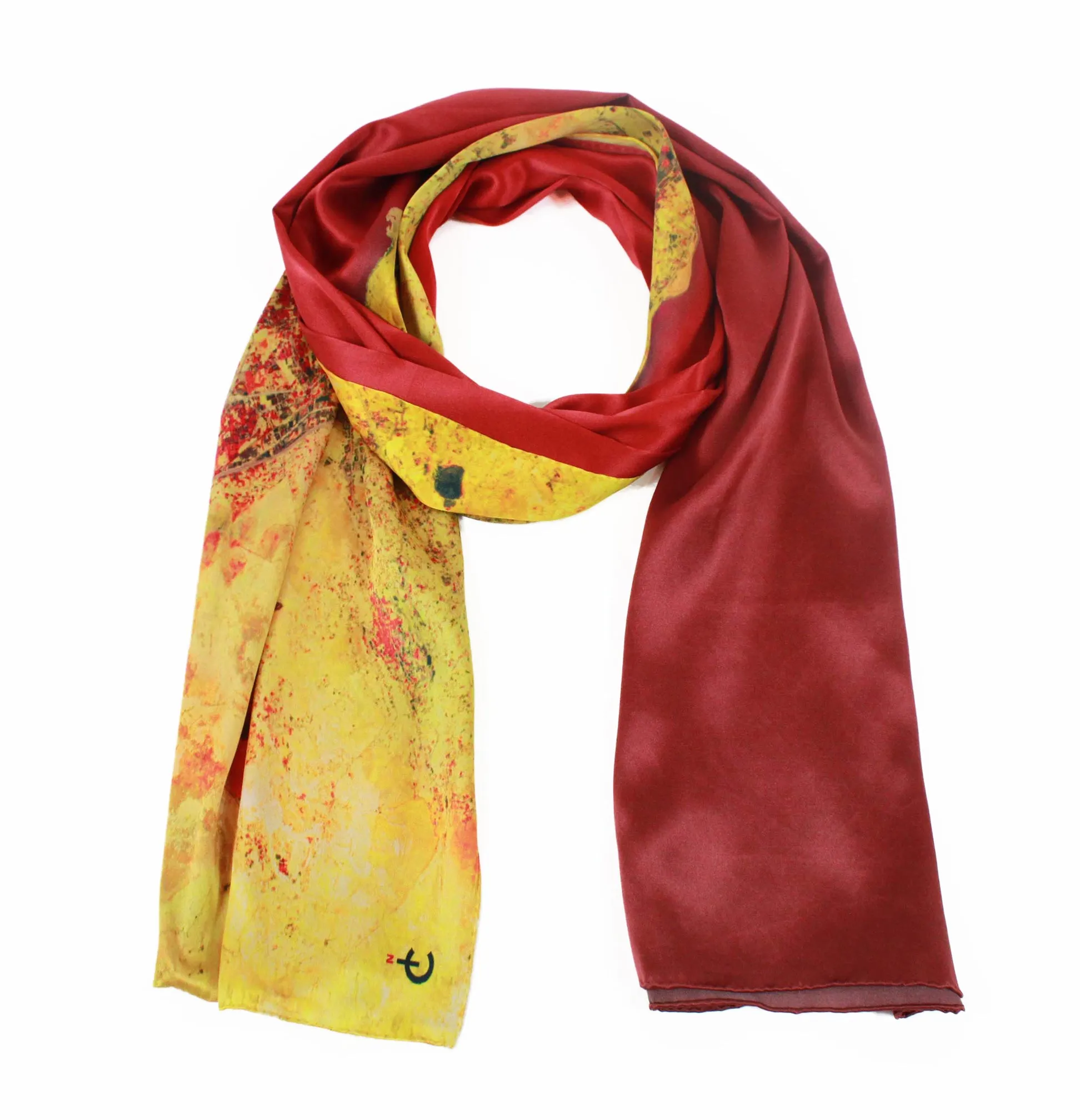 Palermo Red Rectangular Scarf