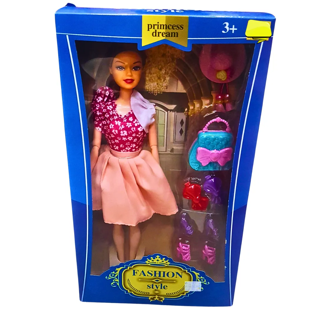 Princess Dream Fashion Doll with Stylish Accessories – Dress-Up Playset for Kids 3  – Elegant and Creative Fun