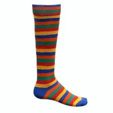 Rainbow Prism Stripe Athletic Knee High Socks (Medium)