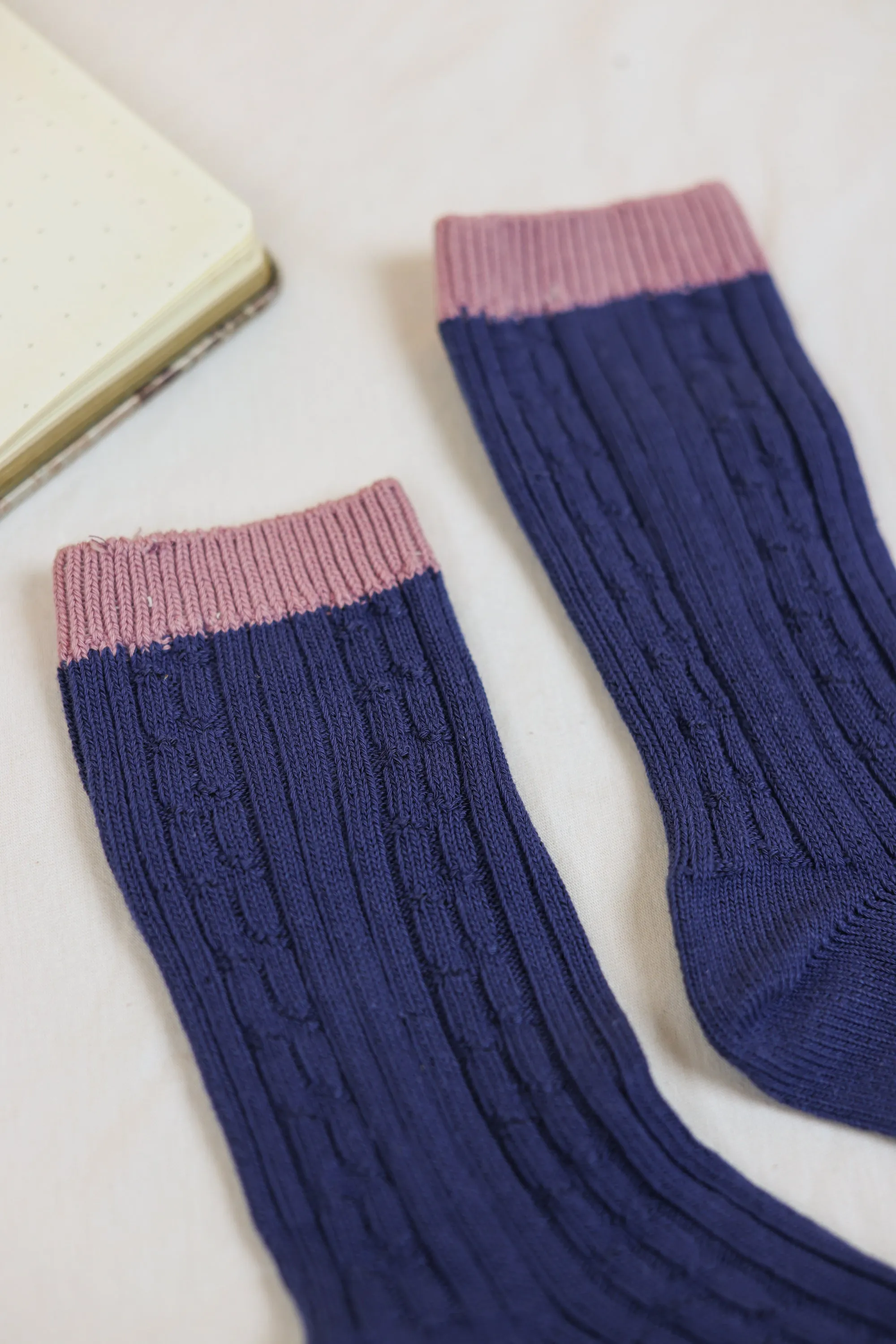 Socks Knit Nook Blue