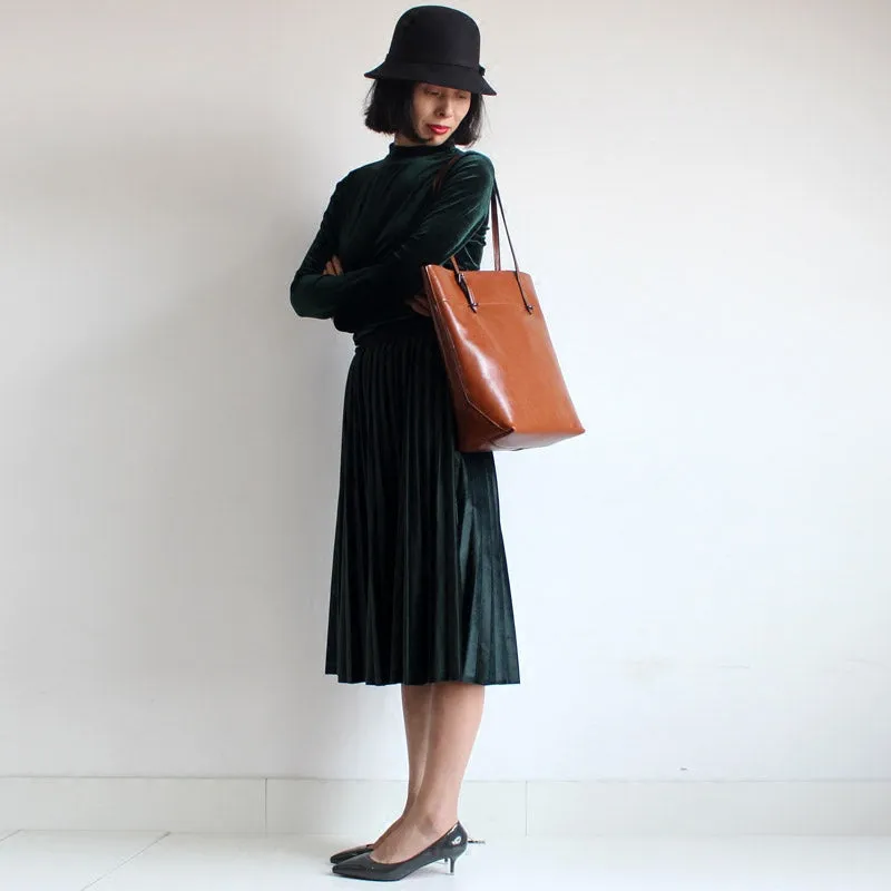 Stylish Womens Black Leather Tote Bags Handbags Shoulder Tote Purse for Women