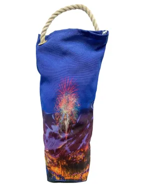 Vail Colorado New Year's Fireworks Recycled Wine Tote
