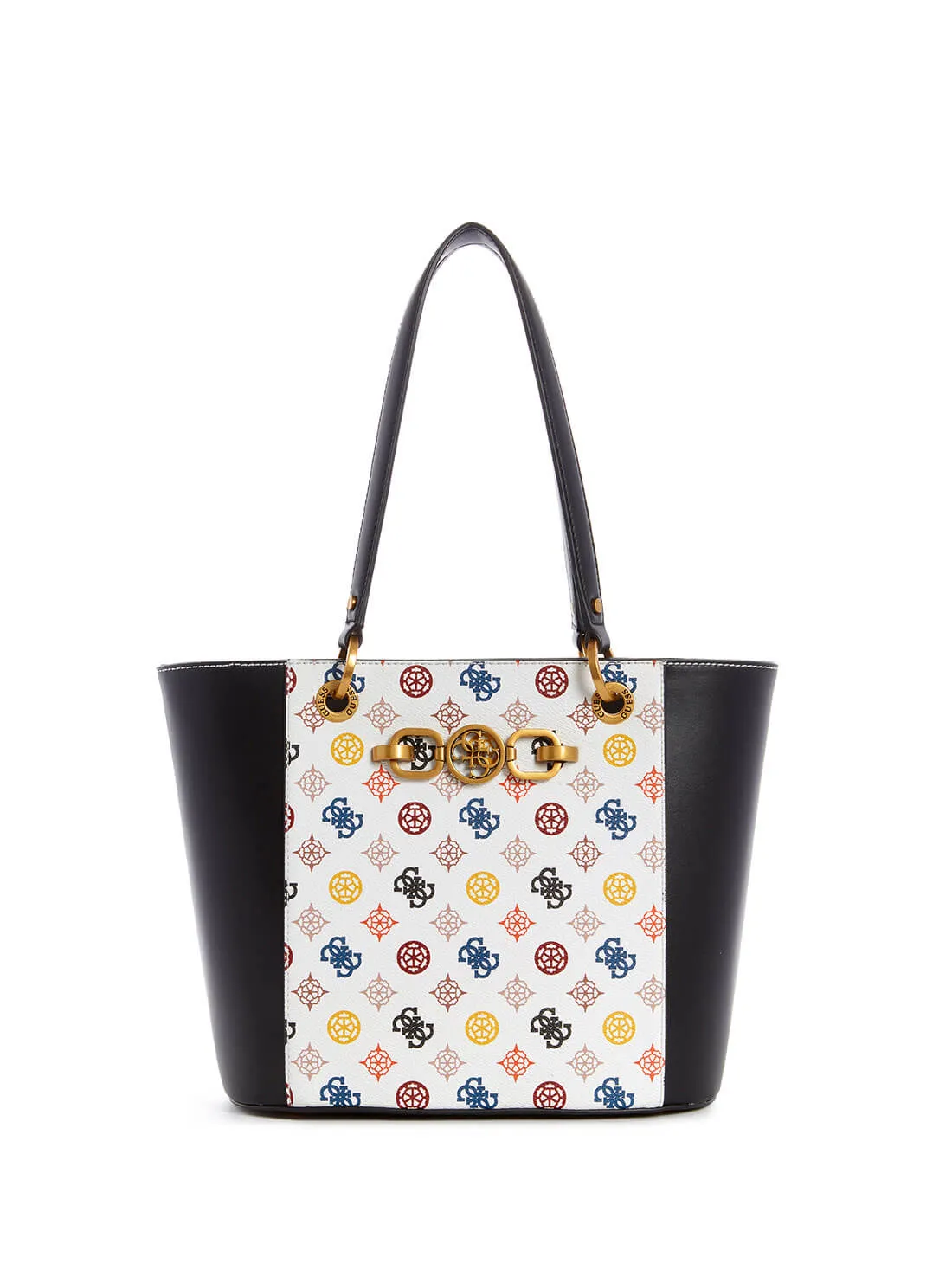 White Multi Noelle Small Elite Tote Bag
