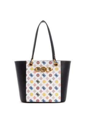 White Multi Noelle Small Elite Tote Bag