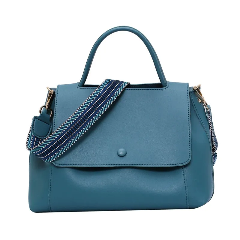 Women Large Capacity PU Shoulder Messenger Bag Retro Daily Totes
