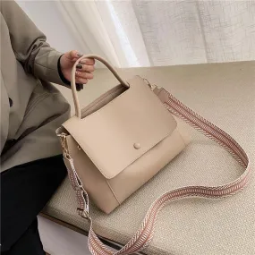 Women Large Capacity PU Shoulder Messenger Bag Retro Daily Totes